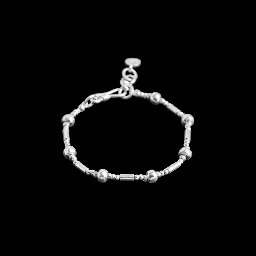 bracelet souple en argent massif fait main N° 23 - Itsara Bijoux
