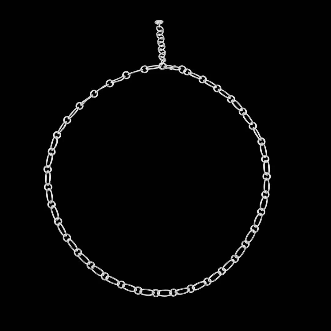 collier femme en argent 925 rond recouvert de zircons