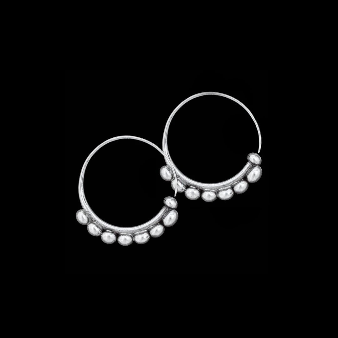 Ancienne boucles d'oreille berbère, Maghreb, argent, corail, (Gebraucht
