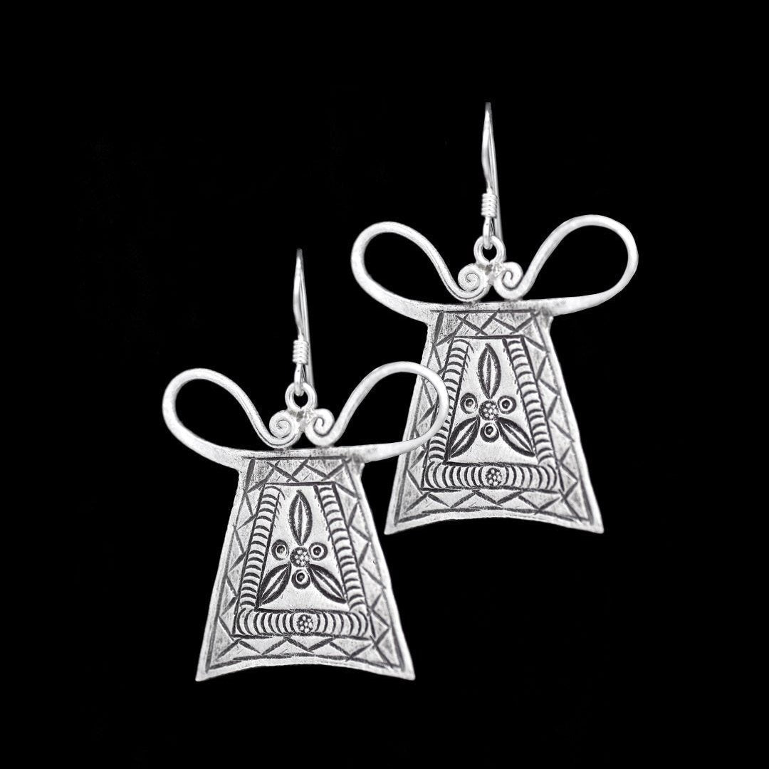 Boucles D'oreilles Spirale Tribales Argent 999 - 81stgeneration, Neuf Avec étiquettes