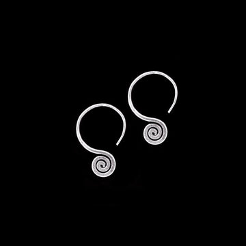 Boucles d'oreilles en argent Spirales N°42 - Itsara bijouxboucles d'oreilles artisanales spirales en argent massif N°42
