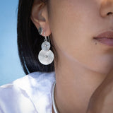 Orecchini in argento a spirale N ° 45