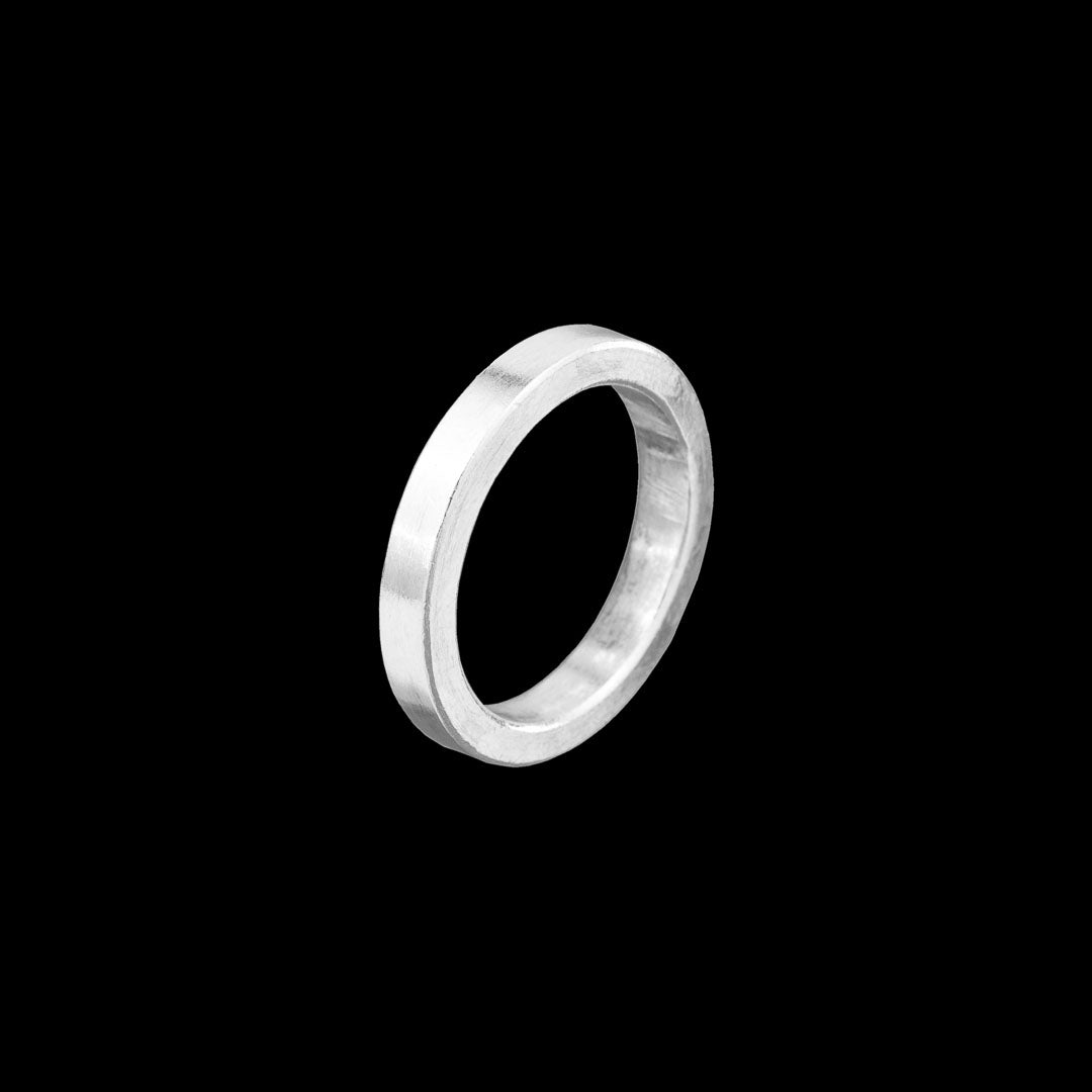 Bague anneau en argent massif artisanale contemporaine N°05 - Itsara Bijoux