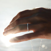 bague artisanale en argent massif contemporaine N°44 new - Itsara Bijoux 