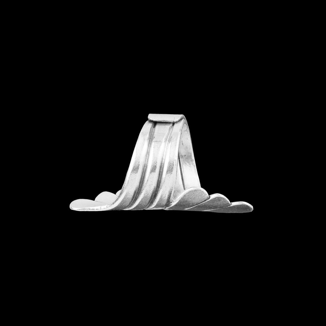 Grande bague en argent massif contemporaine N°05 - Itsara Bijoux 