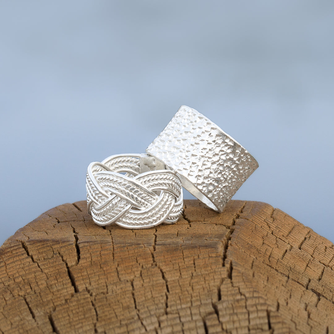 bague en argent massif contemporaine N°70 - Itsara Bijoux