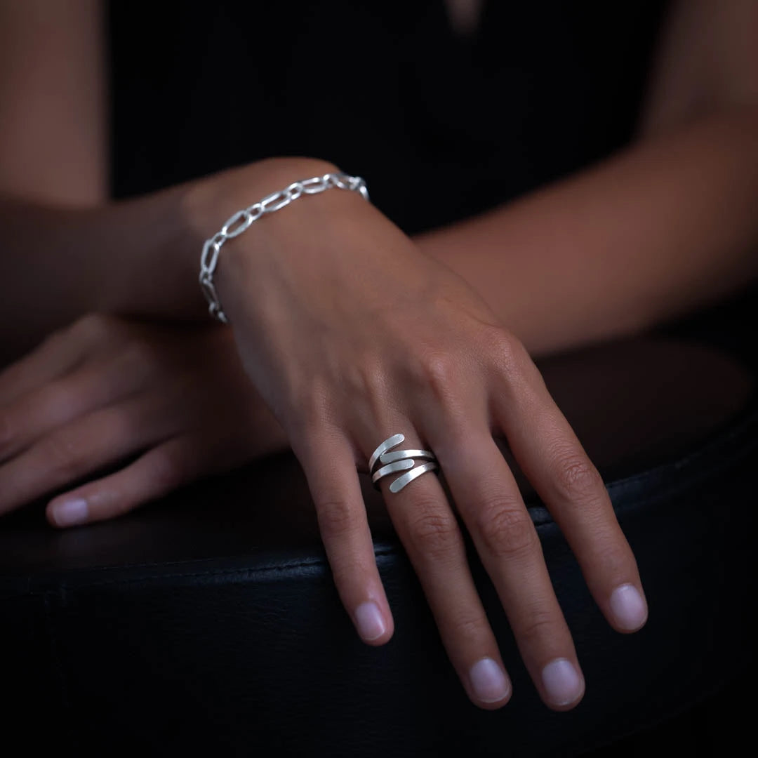 Bague en argent contemporaine femme Itsara Bijoux – Itsara bijoux