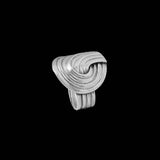 Eigentijdse zilveren ring n ° 47