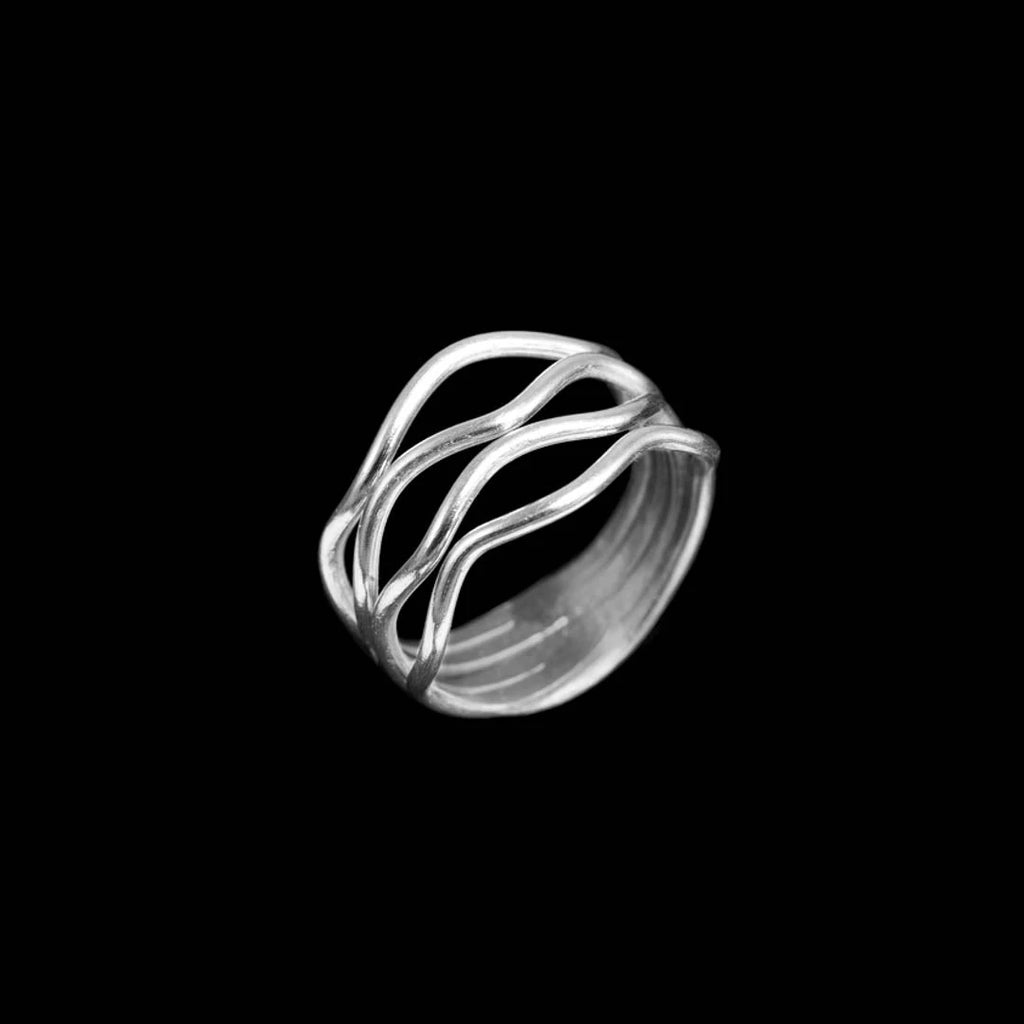 Bague moderne en argent et quartz lemon Bague moderne en argent et quartz lemon