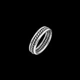 Etnische zilveren ring n ° 09 bis