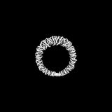Ethnic silver ring n ° 09 bis