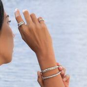 bague en argent massif ethnique N°30 - Itsara Bijoux