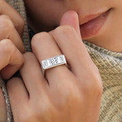 bague ethnique N°80 en argent massif - Itsara Bijoux