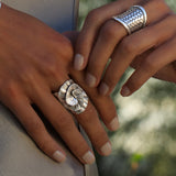 Bague en argent Fleur N°20