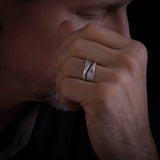 Bague homme en argent Ethnique N°03
