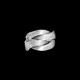 Anillo hombre interno plata moderno N ° 45