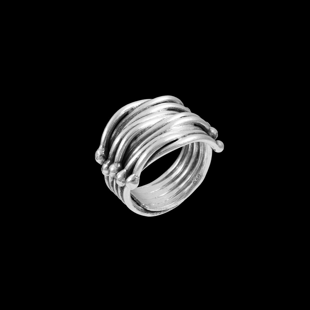 Bague en argent Ethnique N°34 CMD Leelamanit Chiang Mai Thailand