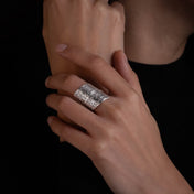 Ethnic silver ring n ° 56