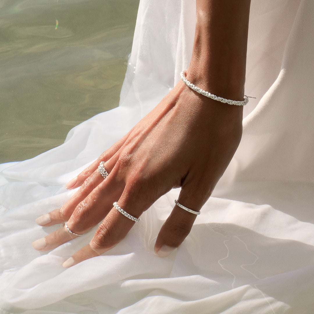 bague chaine en argent N°32 - Itsara 