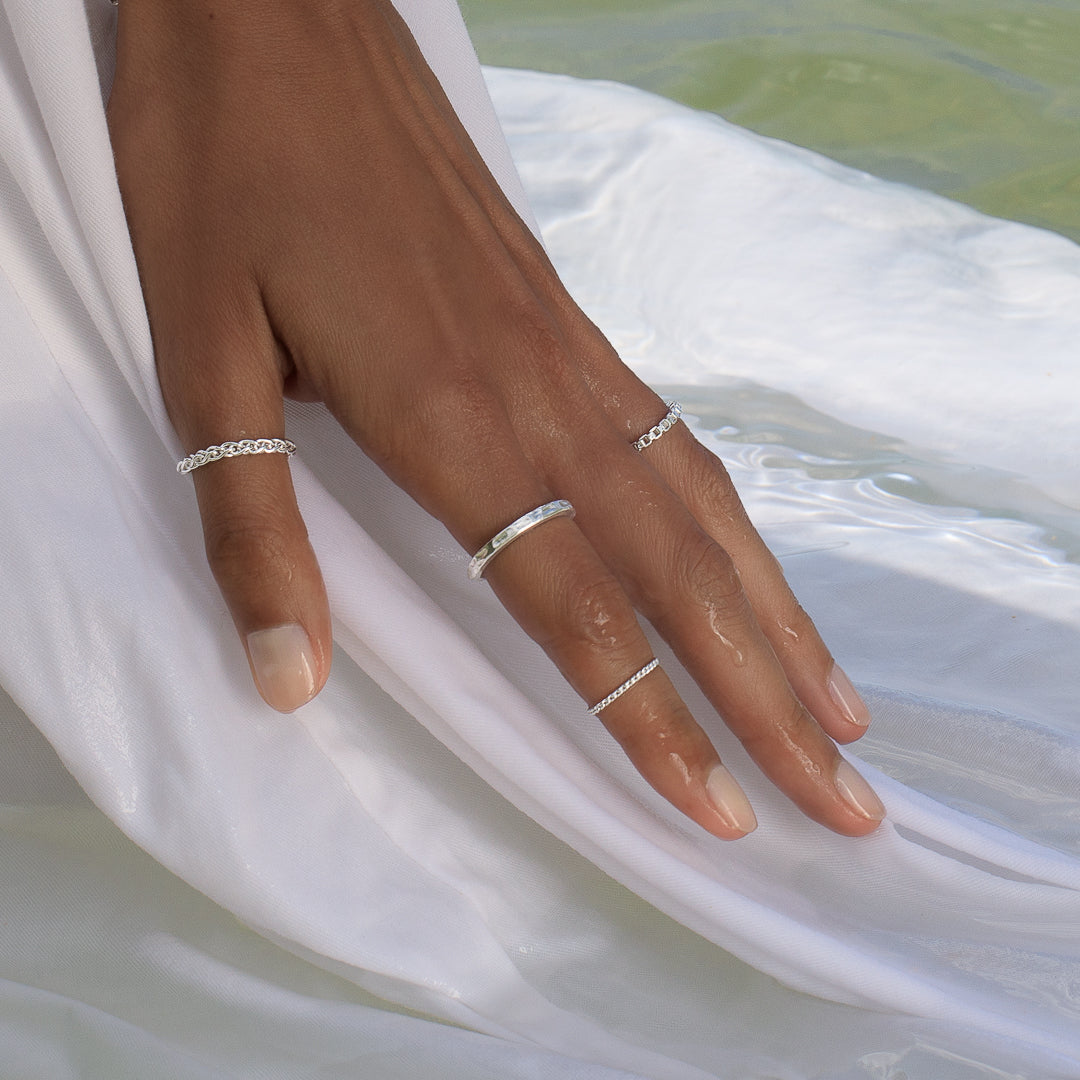 bague chaine en argent N°34 - Itsara 