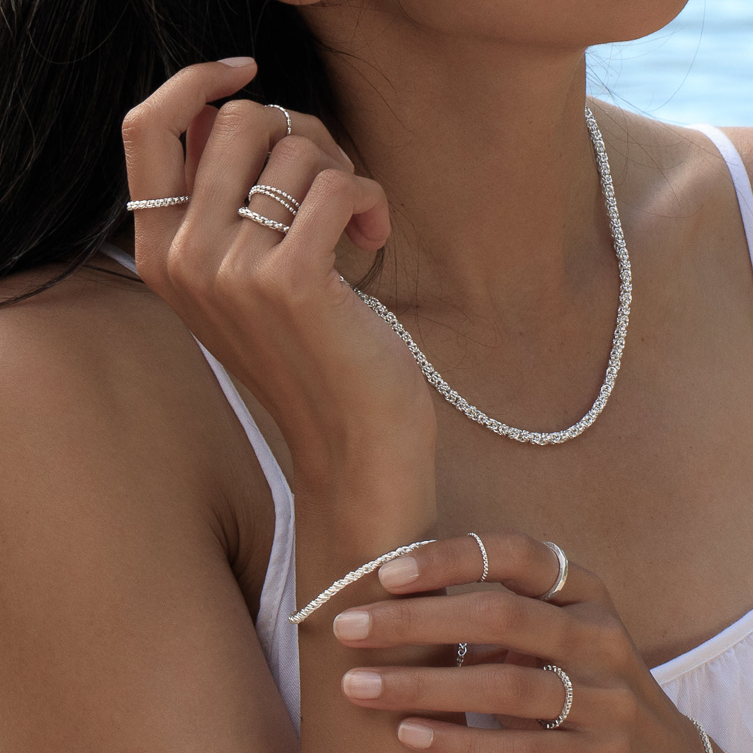 bague chaine en argent N°36 - Itsara 