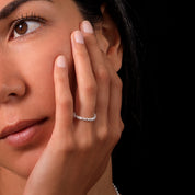 bague souple chaine en argent massif 925 N°36 - Itsara - bague alliance en argent massif 