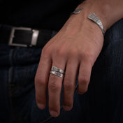 Bague homme en argent Ethnique N°43