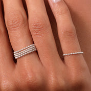 bague chaine en argent N°30 - bague fine en chaine en argent massif 925 - Itsara