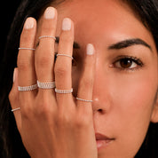 bague chaine en argent N°30 - bague fine en chaine en argent massif 925 - Itsara
