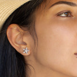 Etoile silver earrings n ° 08