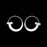 Spiral silver earrings n ° 01