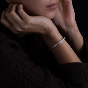 Bracelet en argent N°14  jonc tressé - Itsara Bijoux