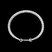 Bracelet en argent N°14  jonc tressé - Itsara Bijoux