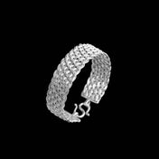 Bracelet N°29 en argent massif pour femme fait entièrement à la main - Itsara Bijoux