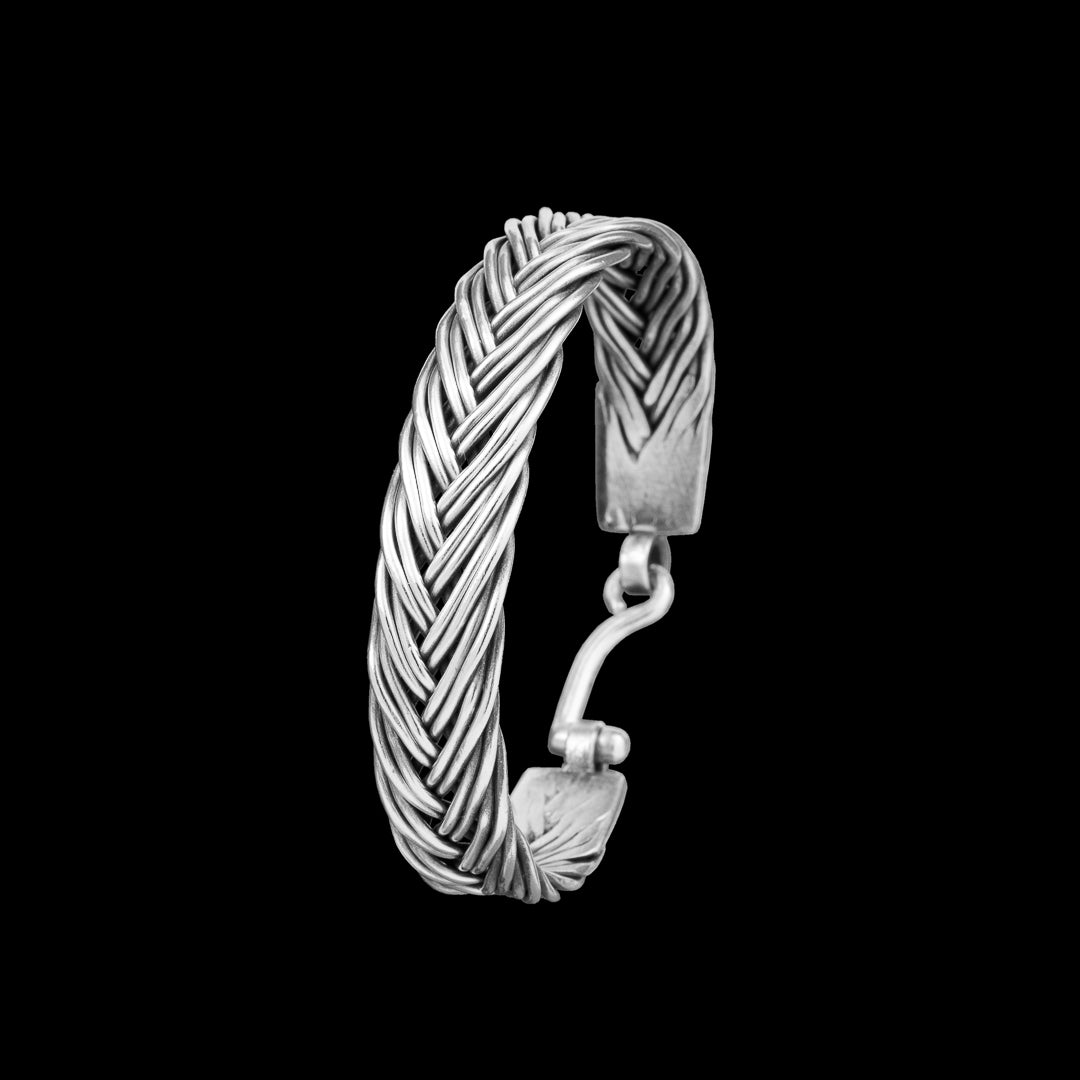 Bracelet N°53 en argent massif tressé - Itsara Bijoux