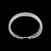 Bracelet N°55 en argent fait main - bracelet tressé en argent massif artisanalement - Itsara Bijoux