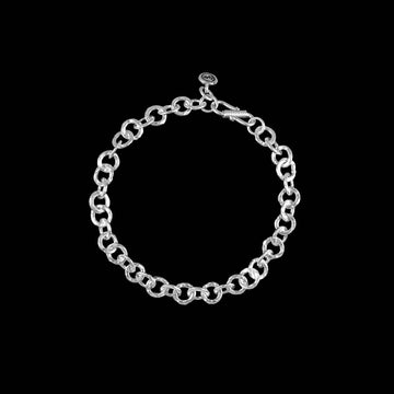 Bracelet en argent N°21 massif fabriqué entièrement à la main pour femme - Itsara Bijoux