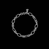 Silver chain bracelet n ° 24