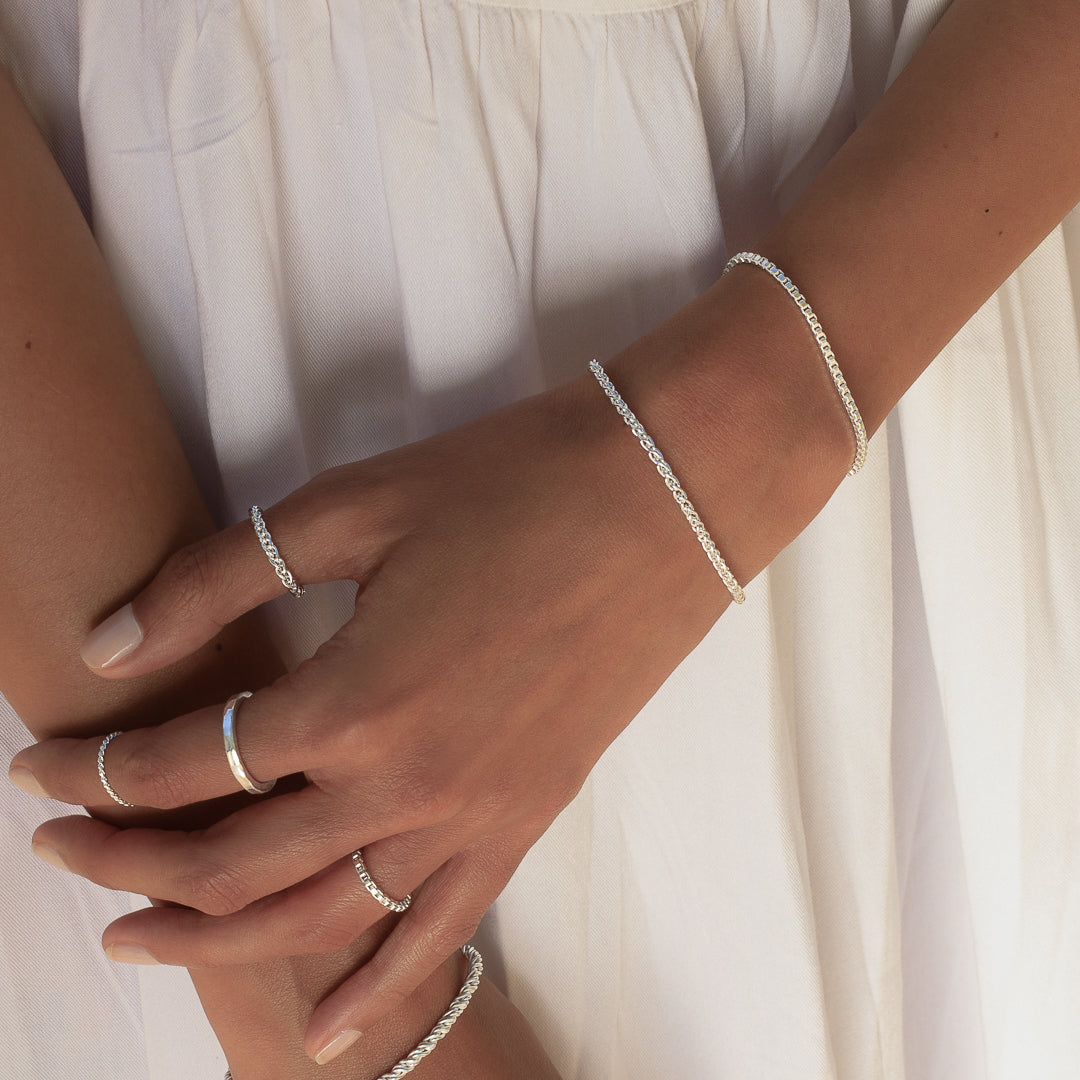 bracelet chaine en argent 925 N°37 - Itsara 