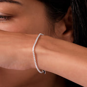 bracelet chaine en argent 925 N°37 - bracelet souple fin chaine en argent massif maillons carrés - itsara  
