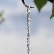 bracelet souple en argent massif N°18 - bracelet avec perles en argent artisanales - Itsara Bijoux