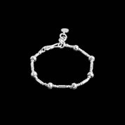 bracelet souple en argent massif fait main N° 23 - Itsara Bijoux