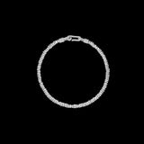 Flexible silver bracelet No. 14