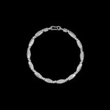 Flexible silver bracelet No. 16