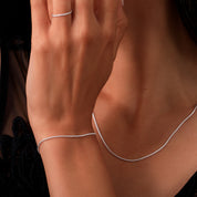 bracelet chaine en argent 925 N°34 - Itsara