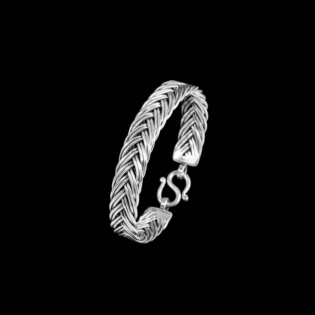 Bracelet N°53 en argent massif pour femme fait de façon artisanal - Itsara Bijoux