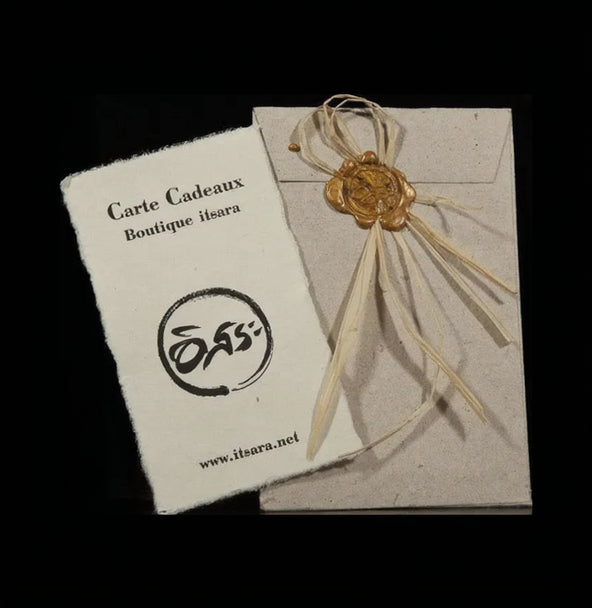 Carte cadeau Itsara bijoux CMD Leelamanit Chiang Mai Thailand
