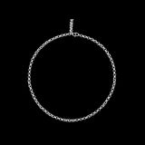 Silver chain necklace n ° 28
