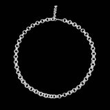 Silver chain necklace n ° 19