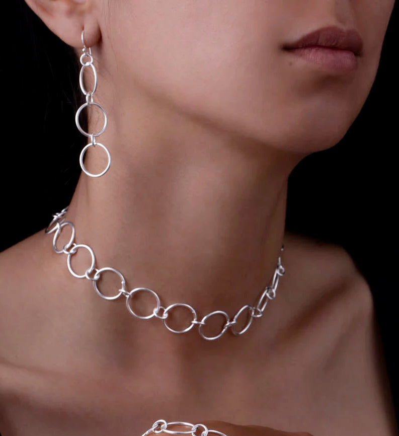 Silver chain necklace n ° 20